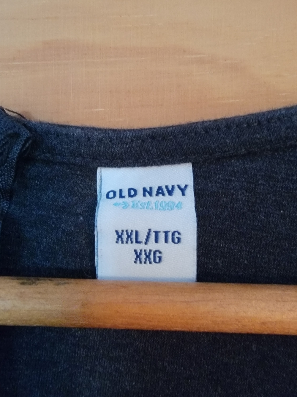 Old Navy Sleeveless Heather Charcoal Midi Shift Dress - Size XXL - Picture 4 of 4